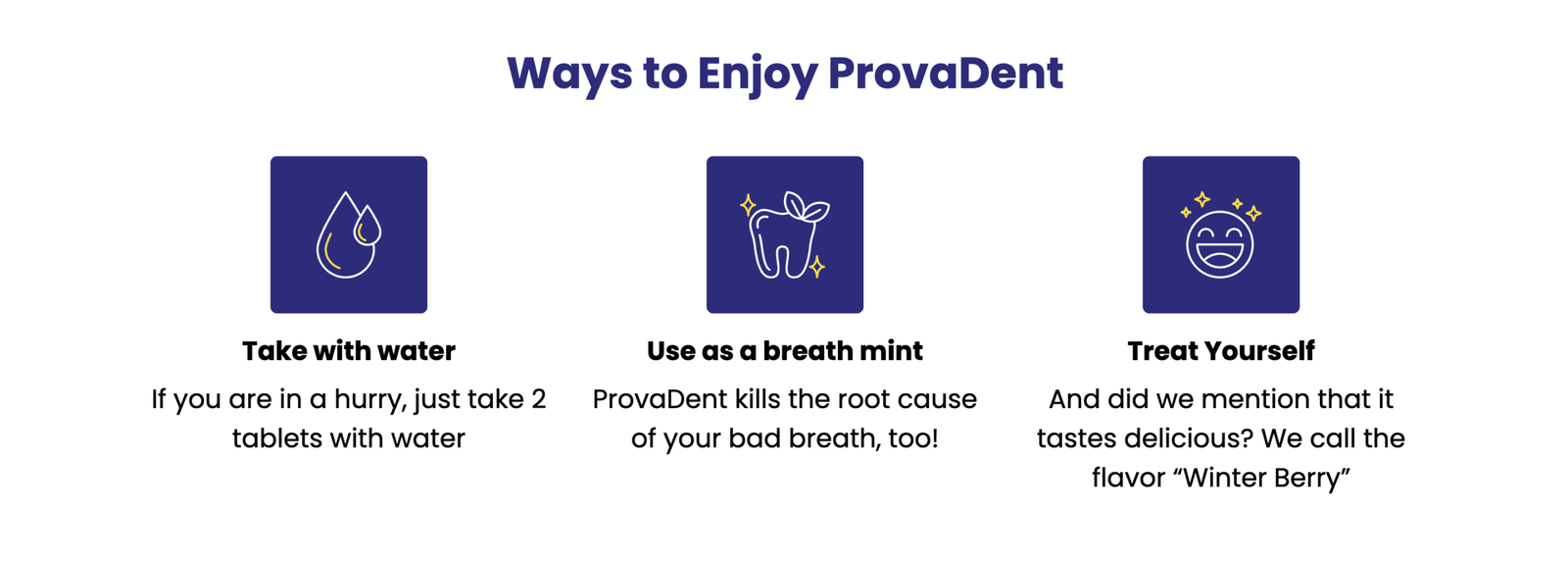 how to use Provadent